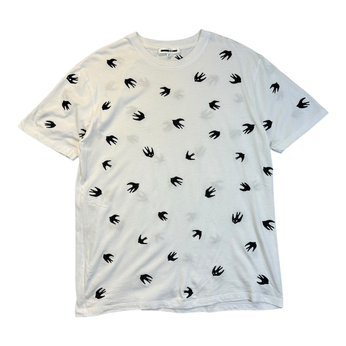 MCQ By Alexander Mcqueen Swallow Bird Tee White