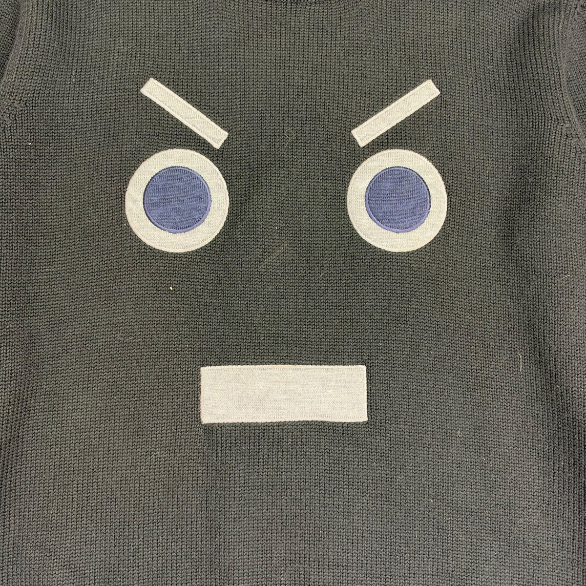 Fendi Monster Wool Knit Sweater Black