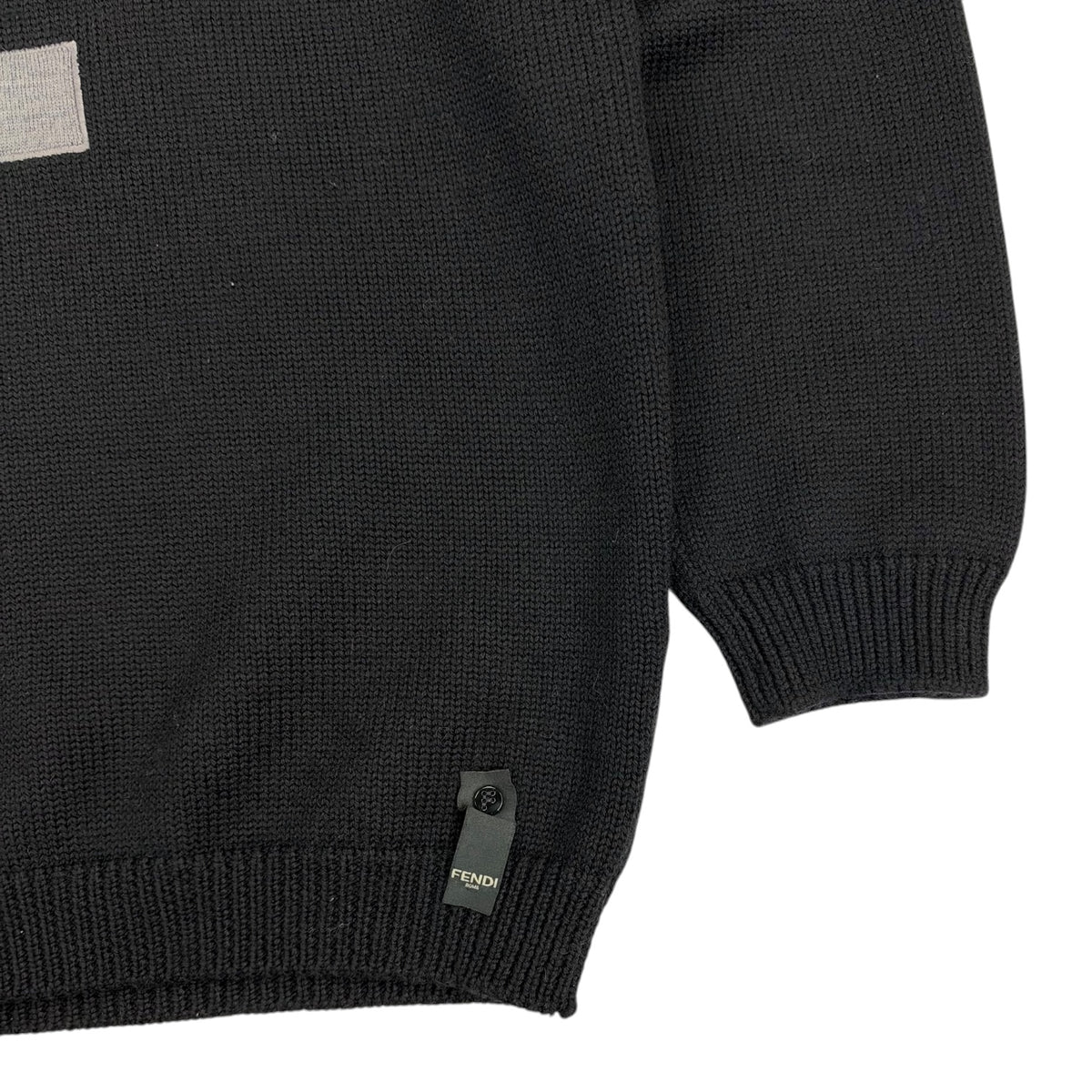 Fendi Monster Wool Knit Sweater Black