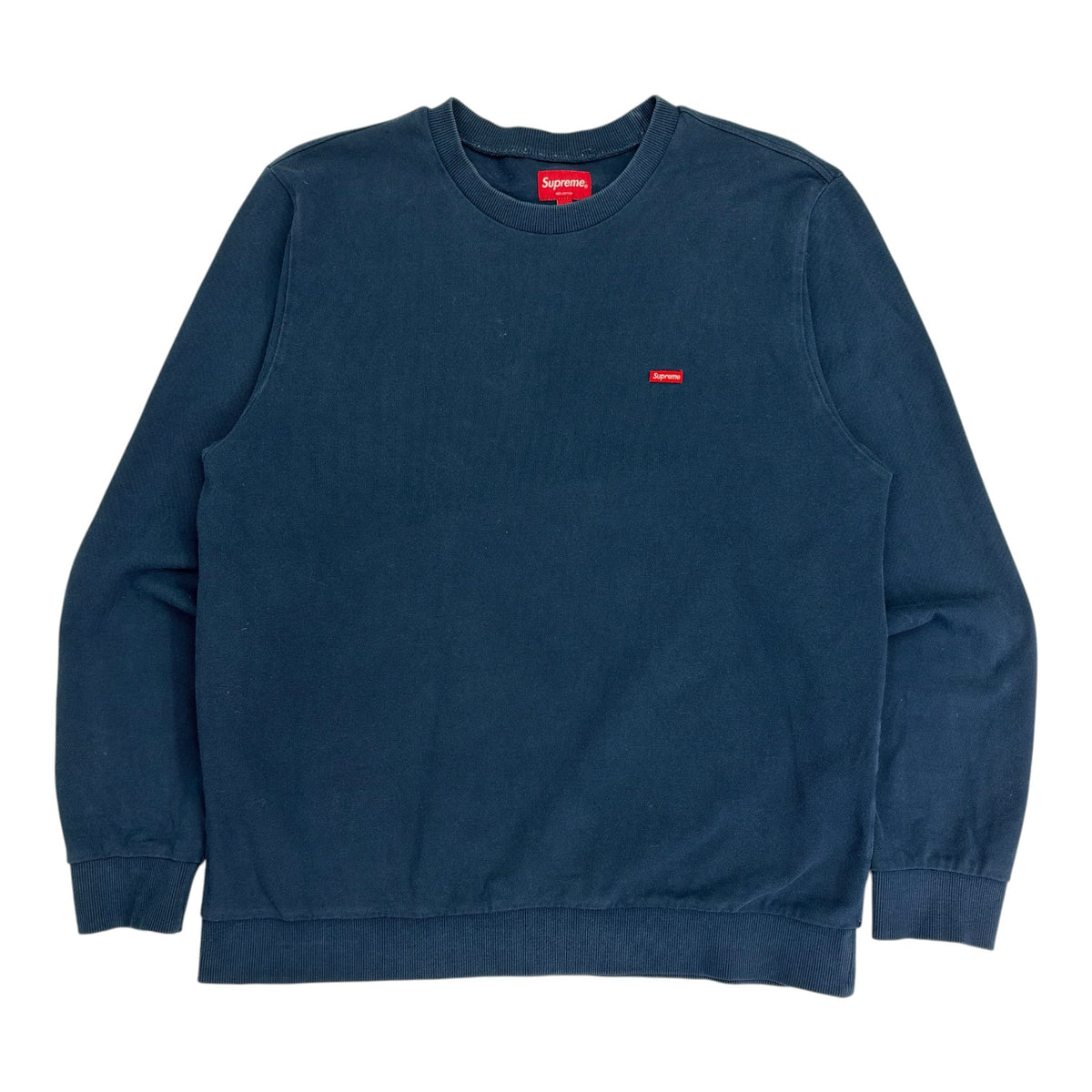 Supreme Mini Box Logo Crewneck Blue