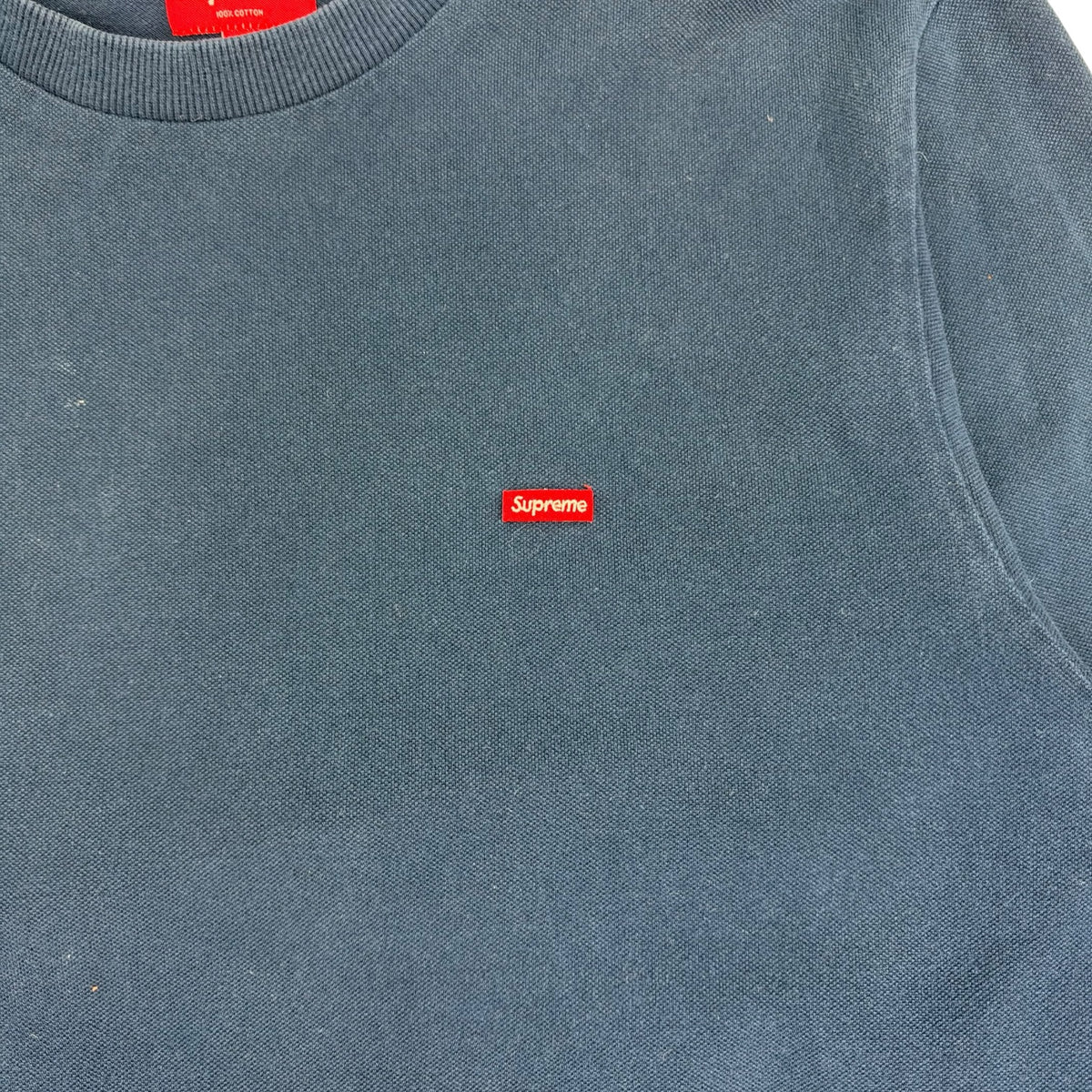 Supreme Mini Box Logo Crewneck Blue