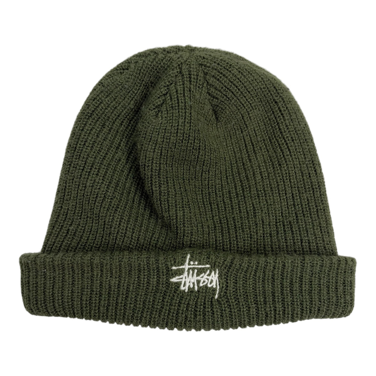 Stussy Basic Cuff Beanie Dark Olive