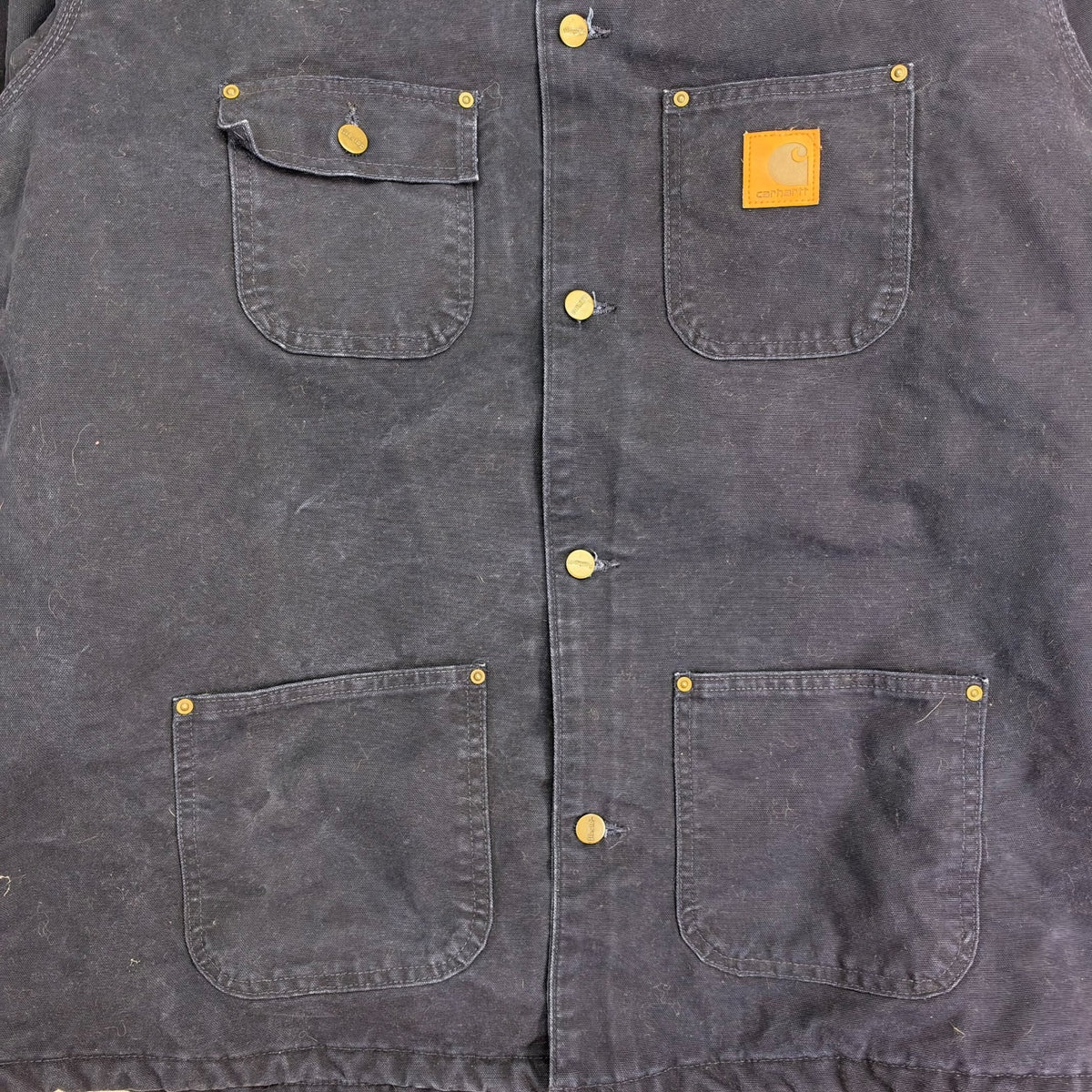 Vintage Carhartt Chore Coat Navy Blue
