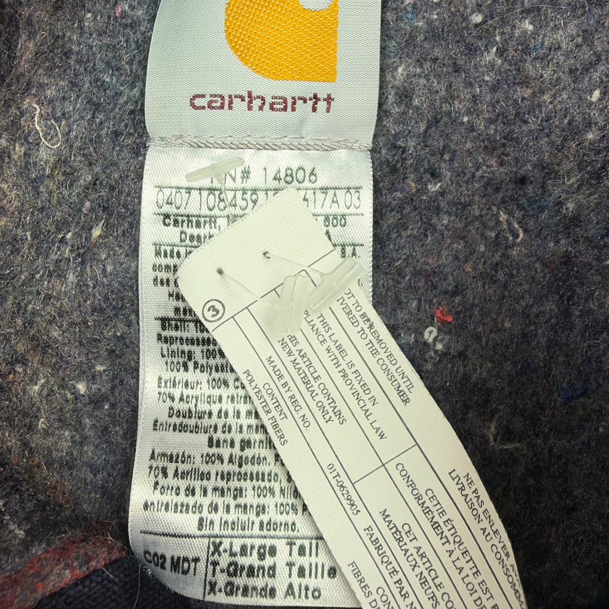 Vintage Carhartt Chore Coat Navy Blue
