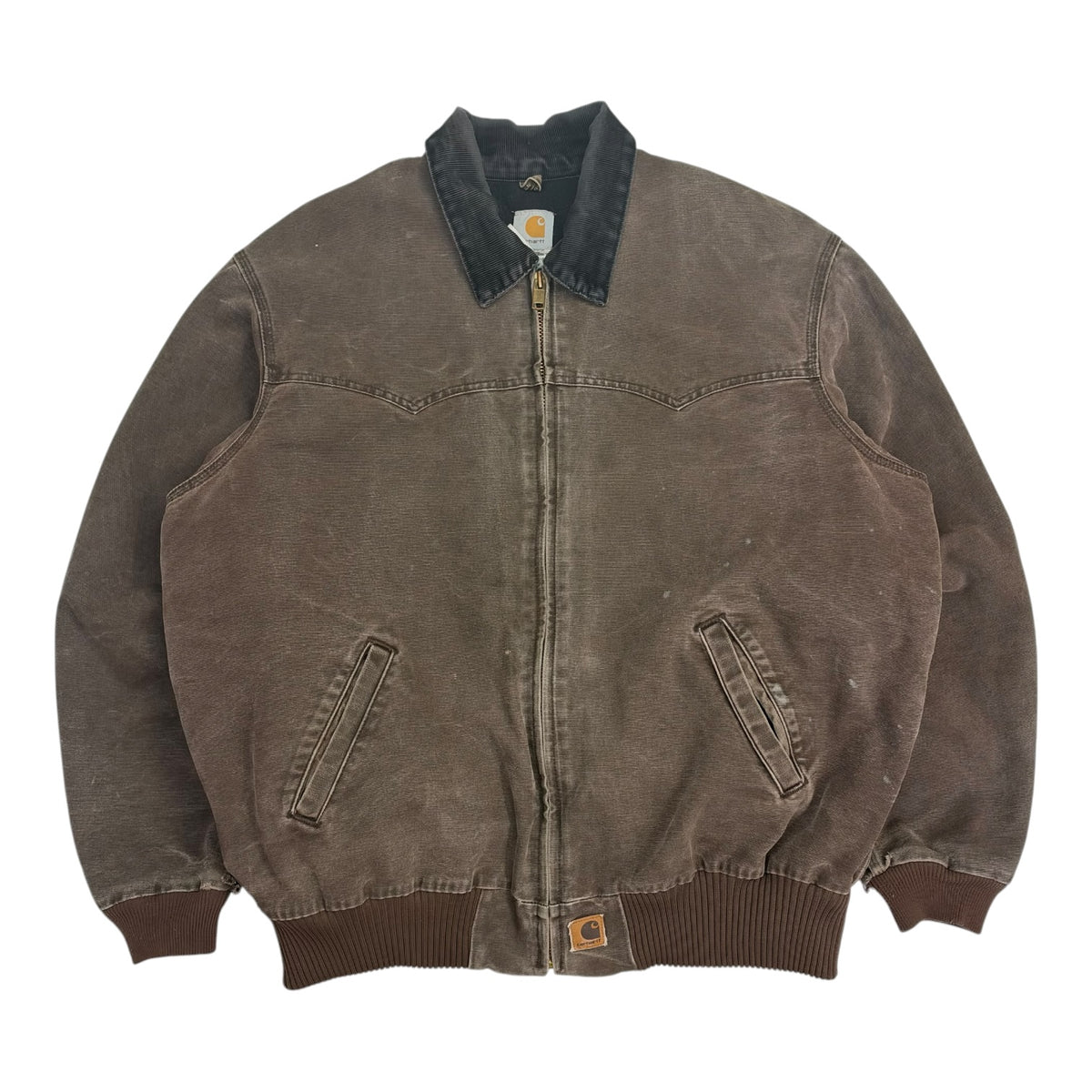 Vintage Carhartt Santa Fe Bomber Jacket Brown