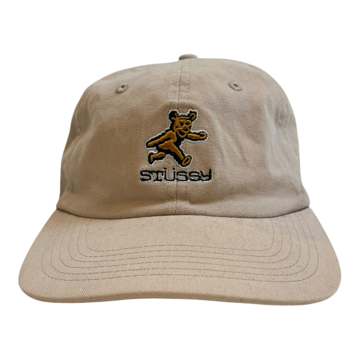 Stussy Bear Strapback Hat Beige