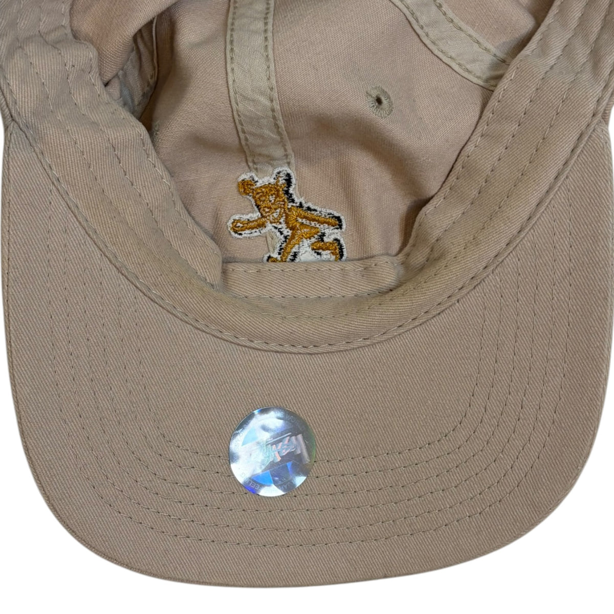 Stussy Bear Strapback Hat Beige