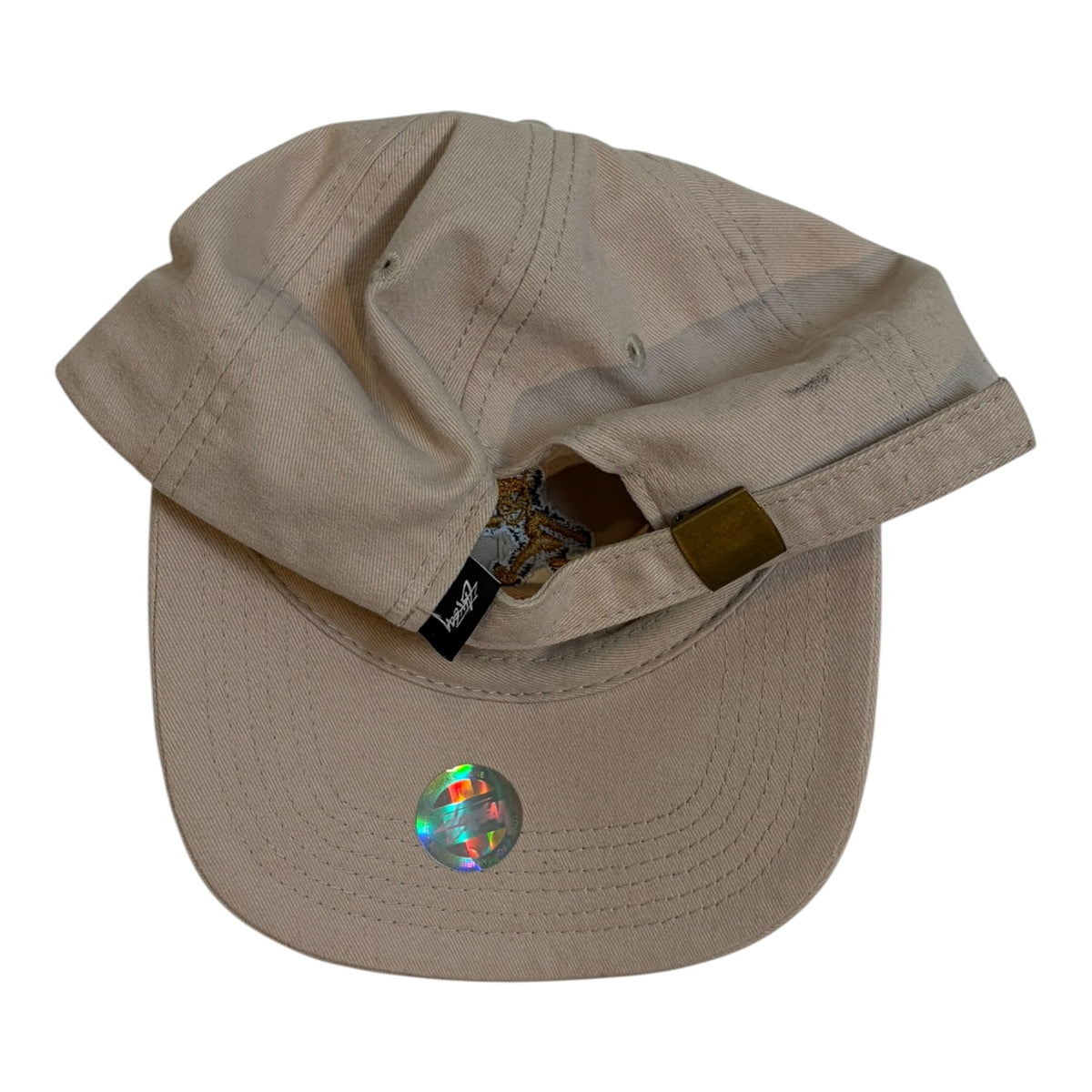 Stussy Bear Strapback Hat Beige