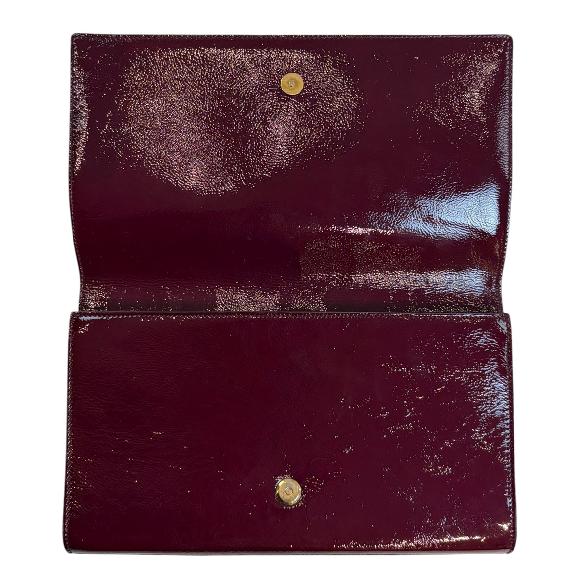 (W) Yves Saint Laurent Burgundy Clutch