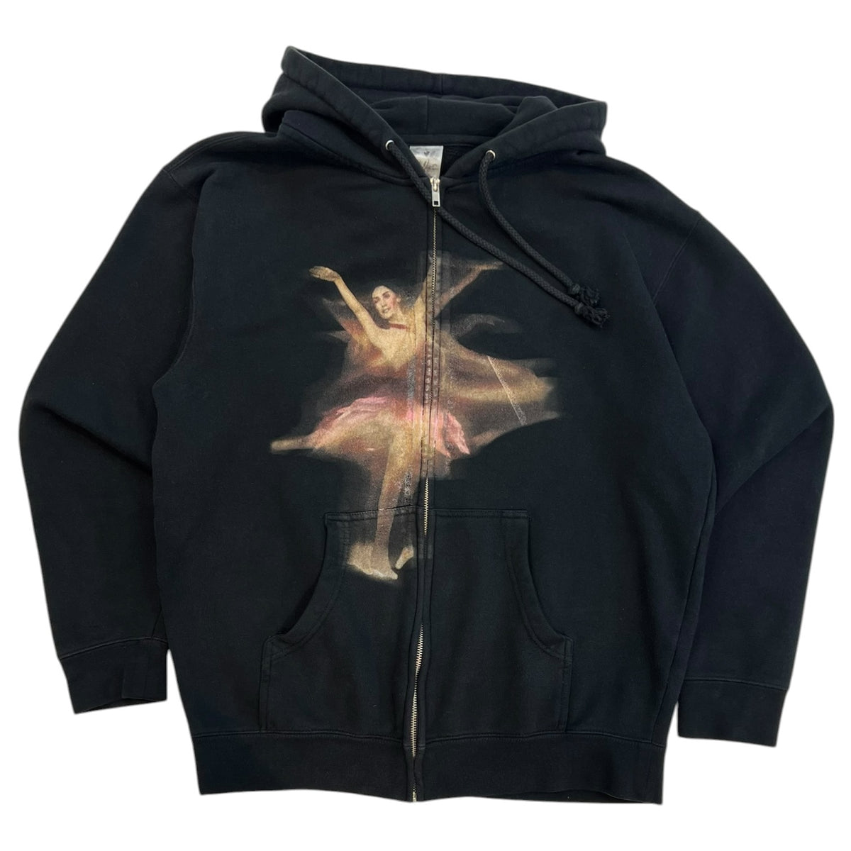 Basketcase Gallery Ballet A Vintage Full Zip Hoodie Black