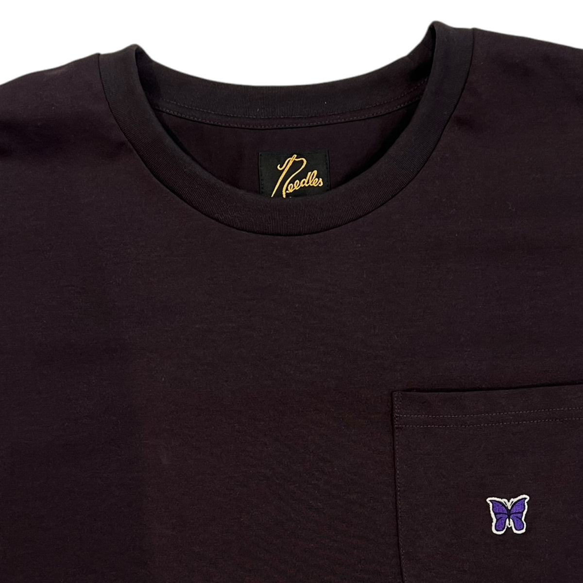 Needles S/S Crew Neck T-Shirt Eggplant