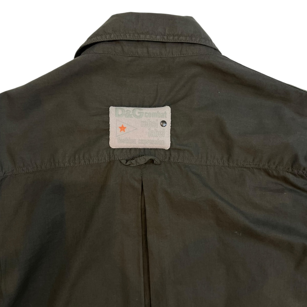 Vintage Dolce & Gabbana Cargo Military Shirt Olive