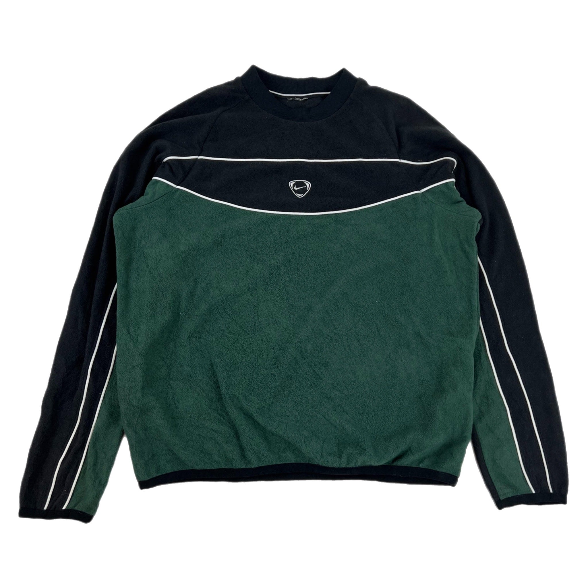 Vintage Nike Football Fleece Crewneck Black/Green