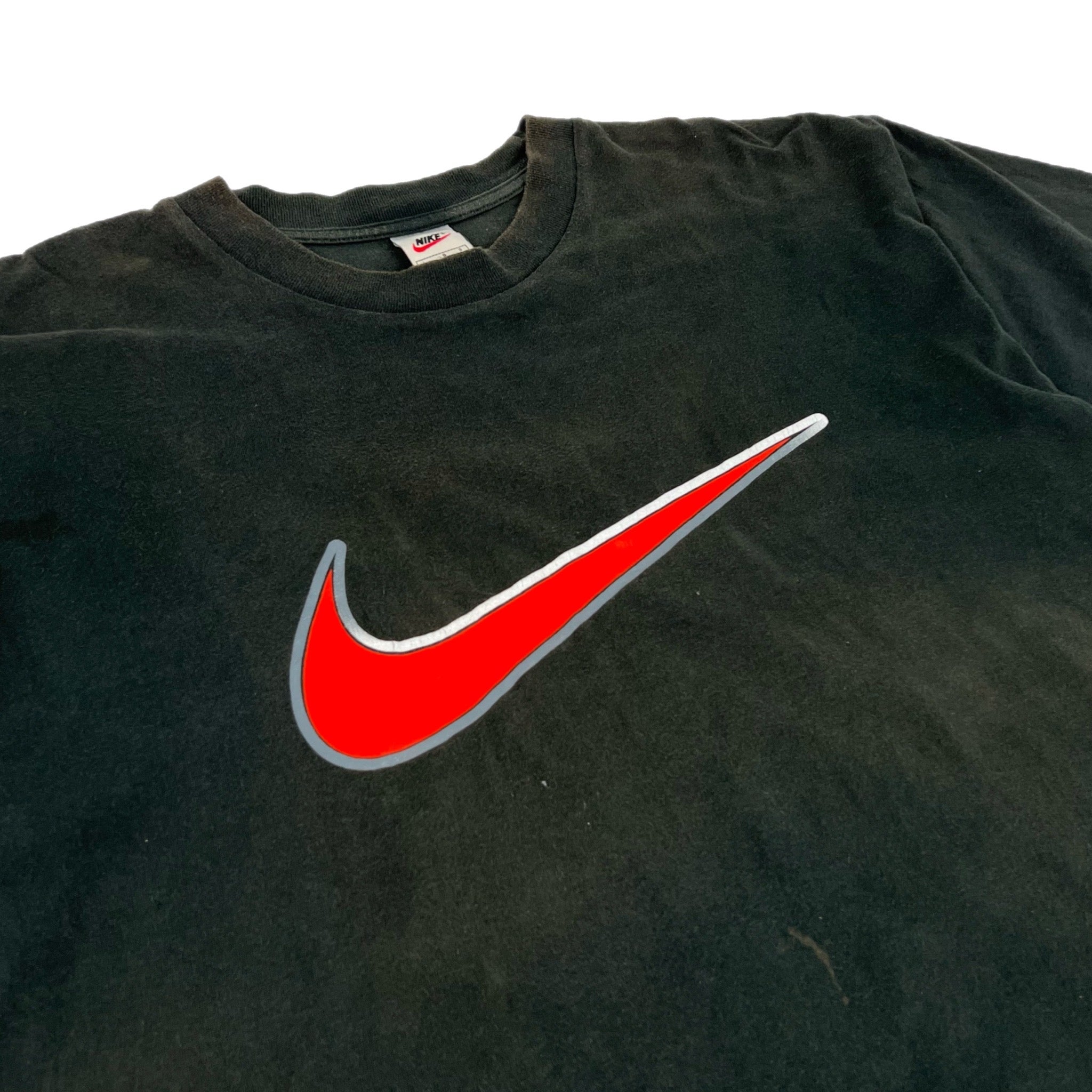 Vintage Nike Big Swoosh T-Shirt Black