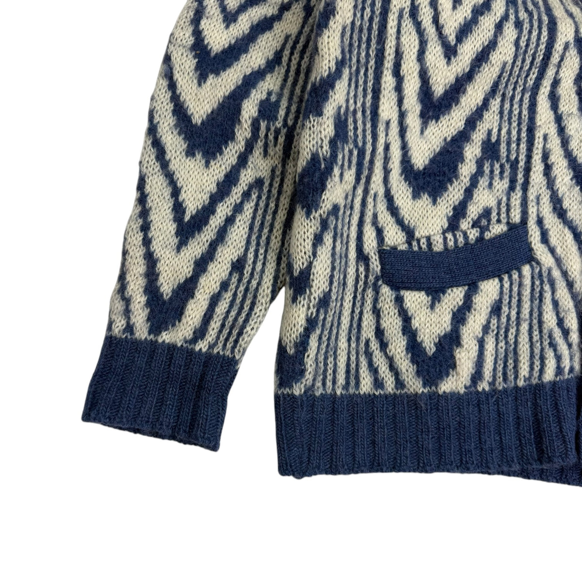 Vintage Tundra Cardigan Blue