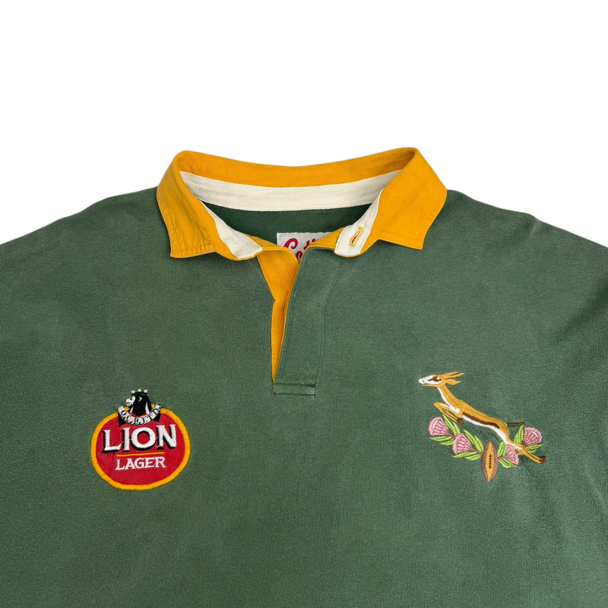 1992–1995 South Africa Springboks Longsleeve Rugby Jersey Green