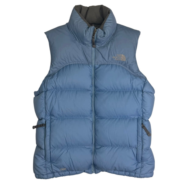 (W) The North Face 700 Fill Puffer Vest Baby Blue