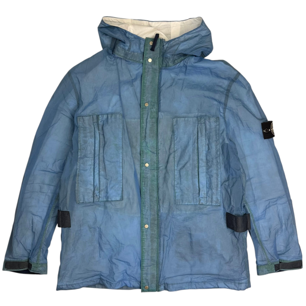 SS2001 Stone Island Pure Metal Shell Jacket Blue