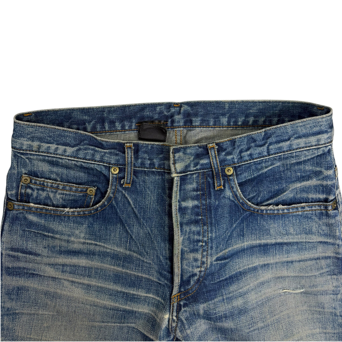 AW03 Dior Homme “Luster” Clawmark Hedi Slimane Jeans Blue