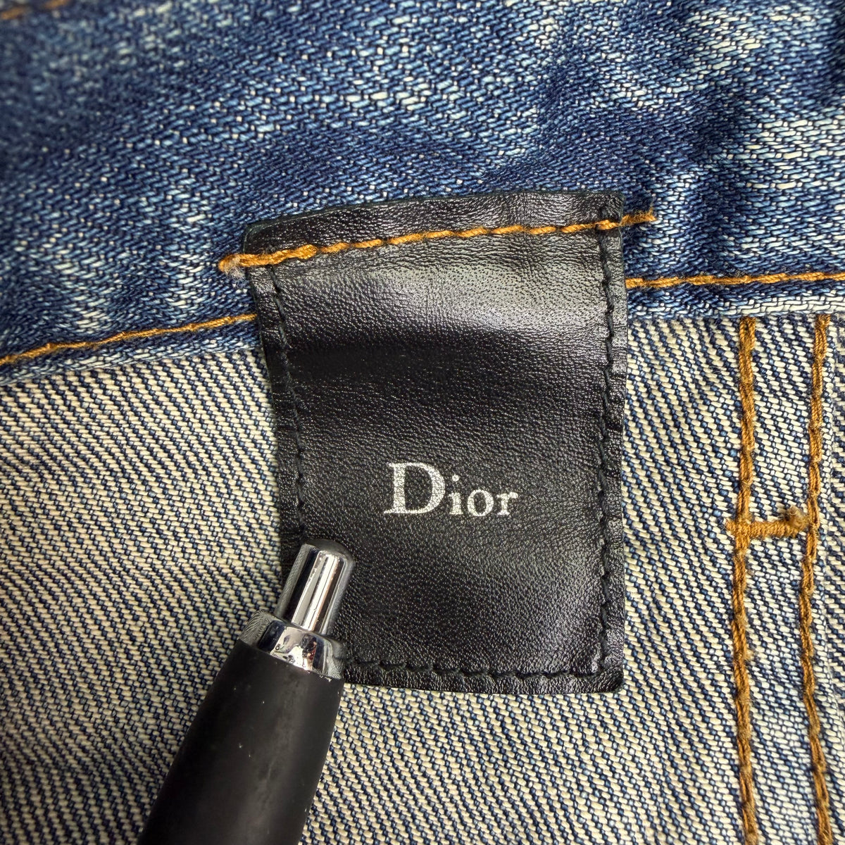 AW03 Dior Homme “Luster” Clawmark Hedi Slimane Jeans Blue