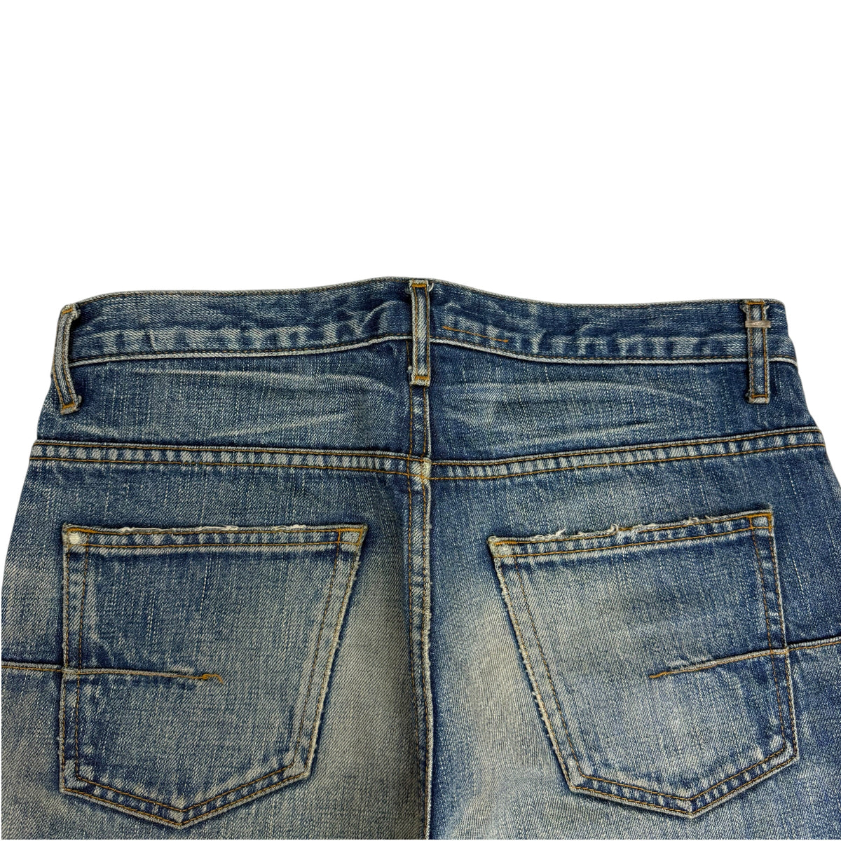 AW03 Dior Homme “Luster” Clawmark Hedi Slimane Jeans Blue