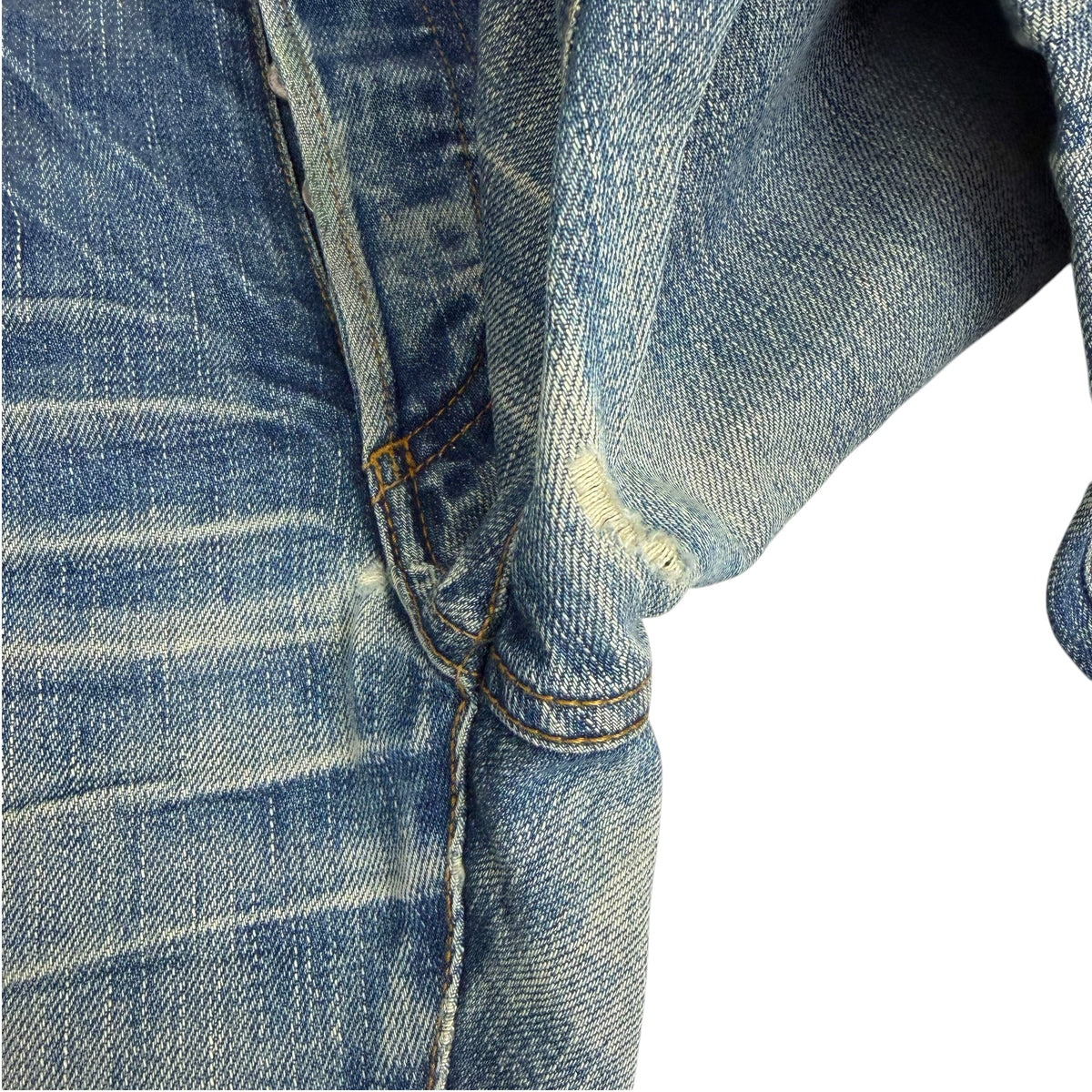 AW03 Dior Homme “Luster” Clawmark Hedi Slimane Jeans Blue