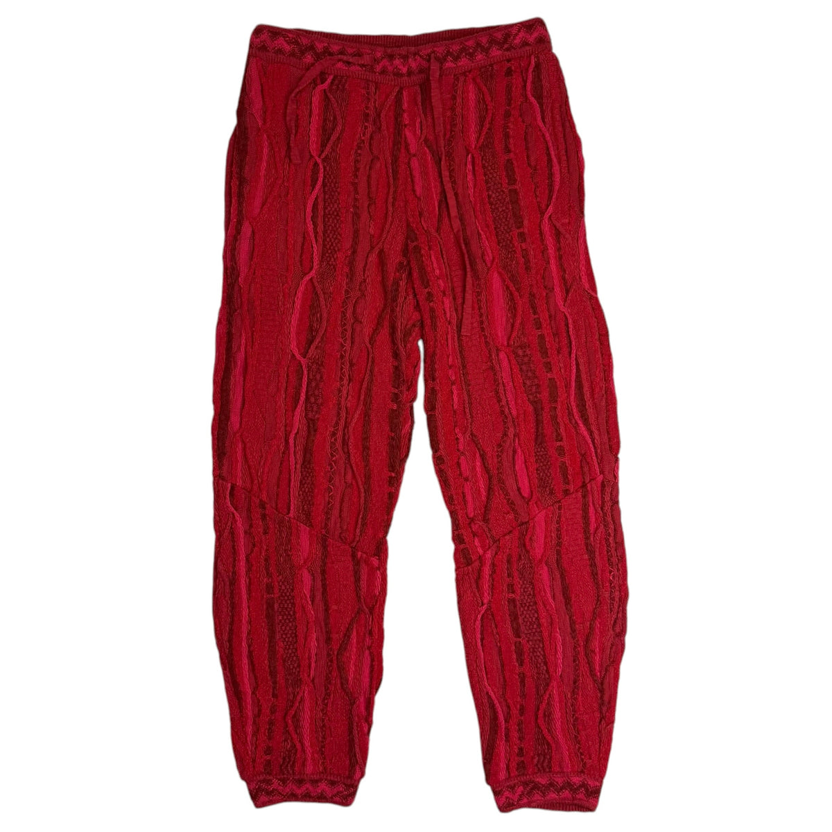 Kapital 7G Knit Gaudy Sweatpants Red