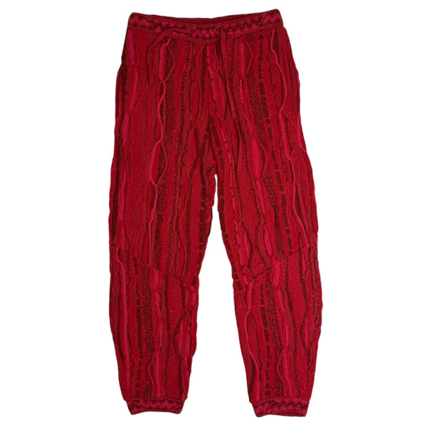 Kapital 7G Knit Gaudy Sweatpants Red