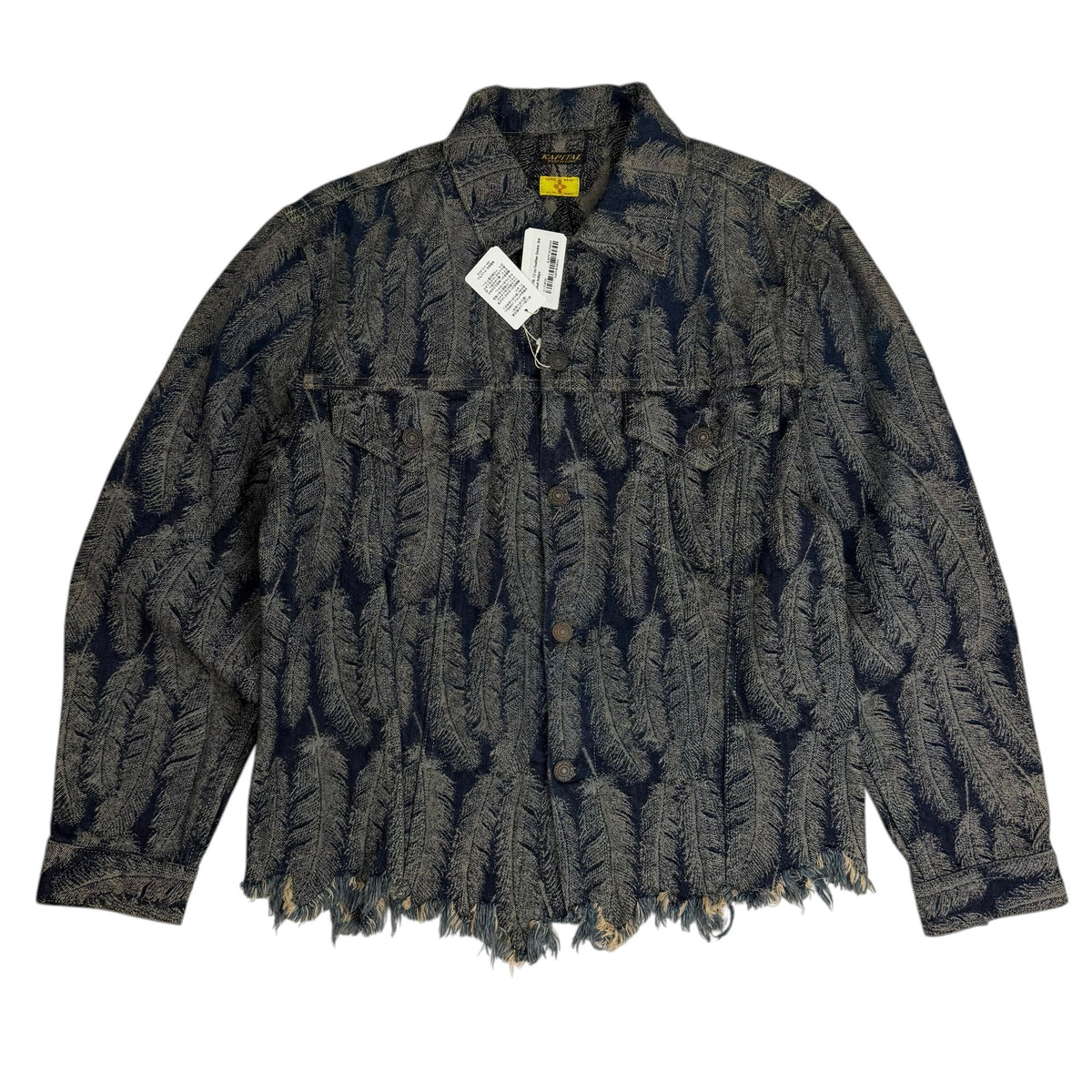 KAPITAL Magpie Feather Denim 3rd Jacket Blue
