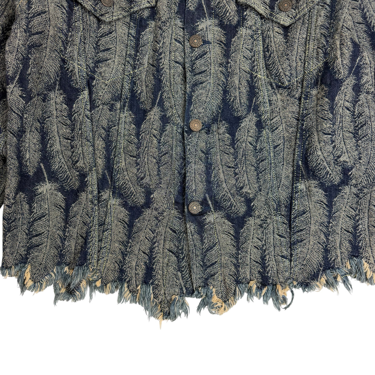 KAPITAL Magpie Feather Denim 3rd Jacket Blue