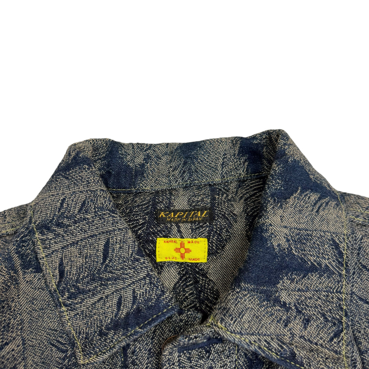 KAPITAL Magpie Feather Denim 3rd Jacket Blue
