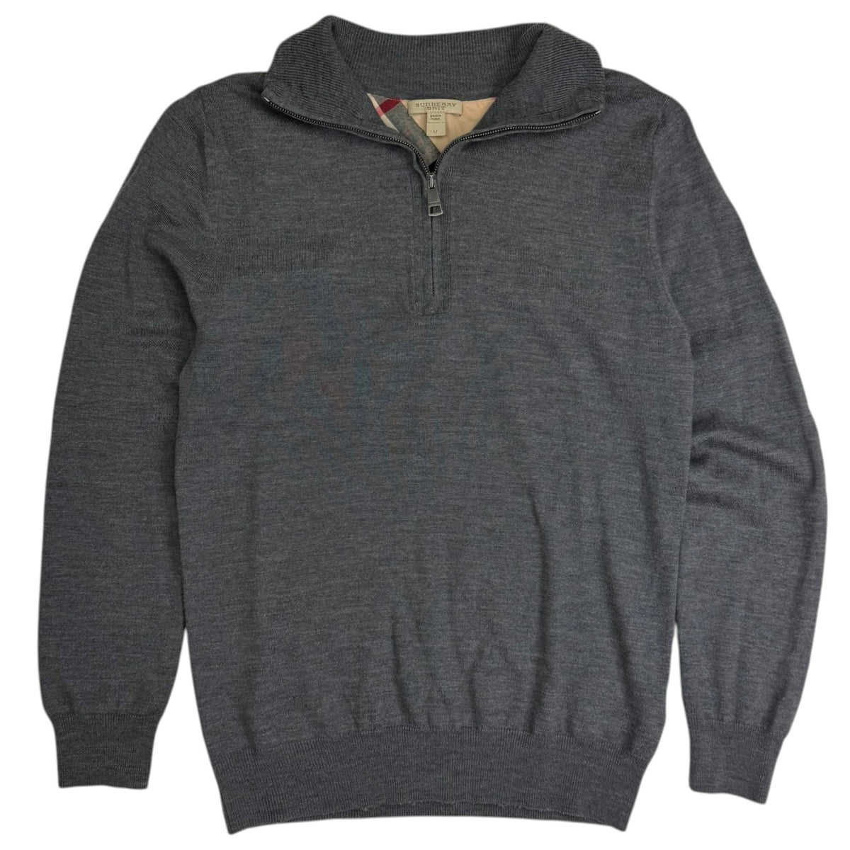 Vintage Burberry Brit Quarter Zip Grey