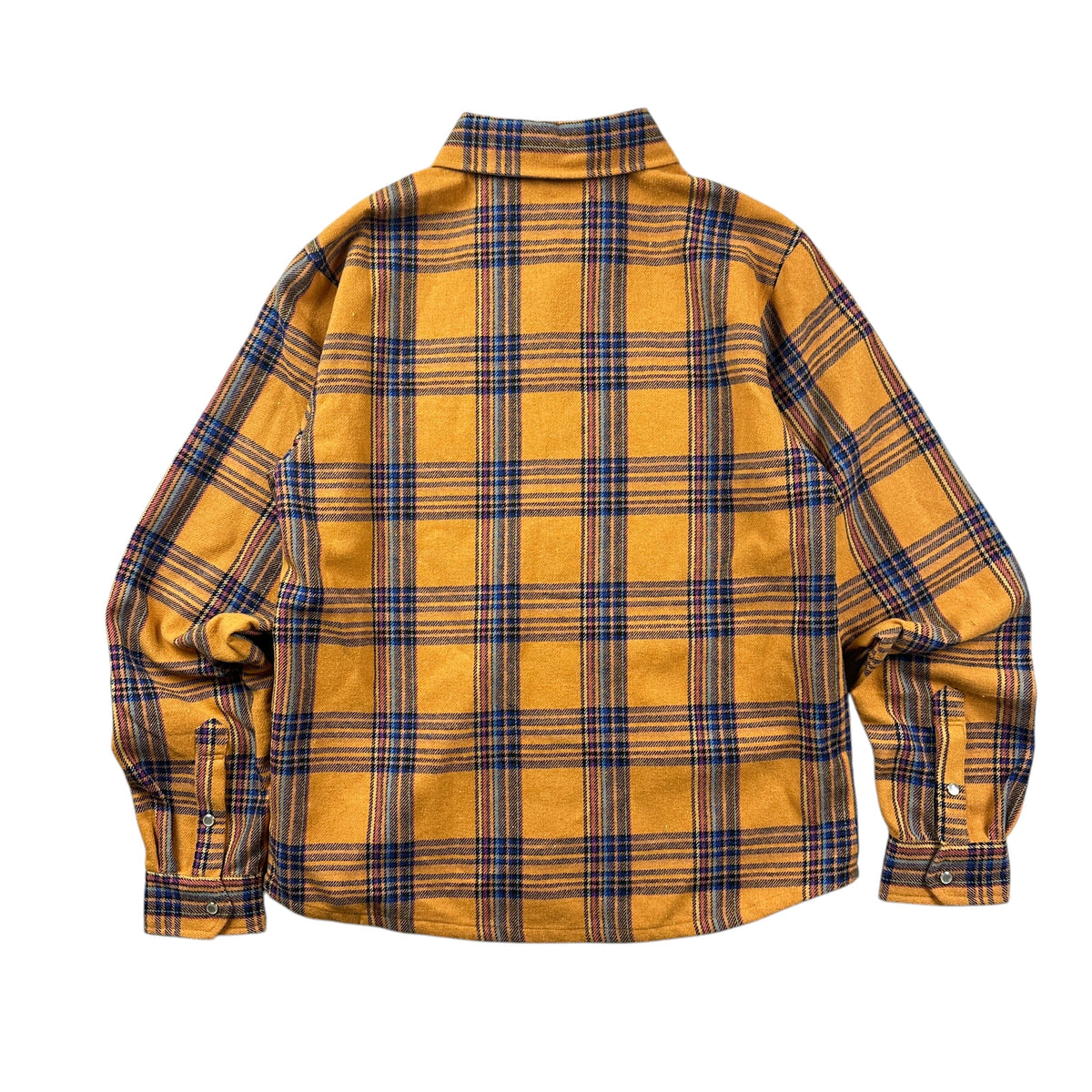 Billionaire Boys Club Astronaut Applique Checked Brushed Plaid Button Up