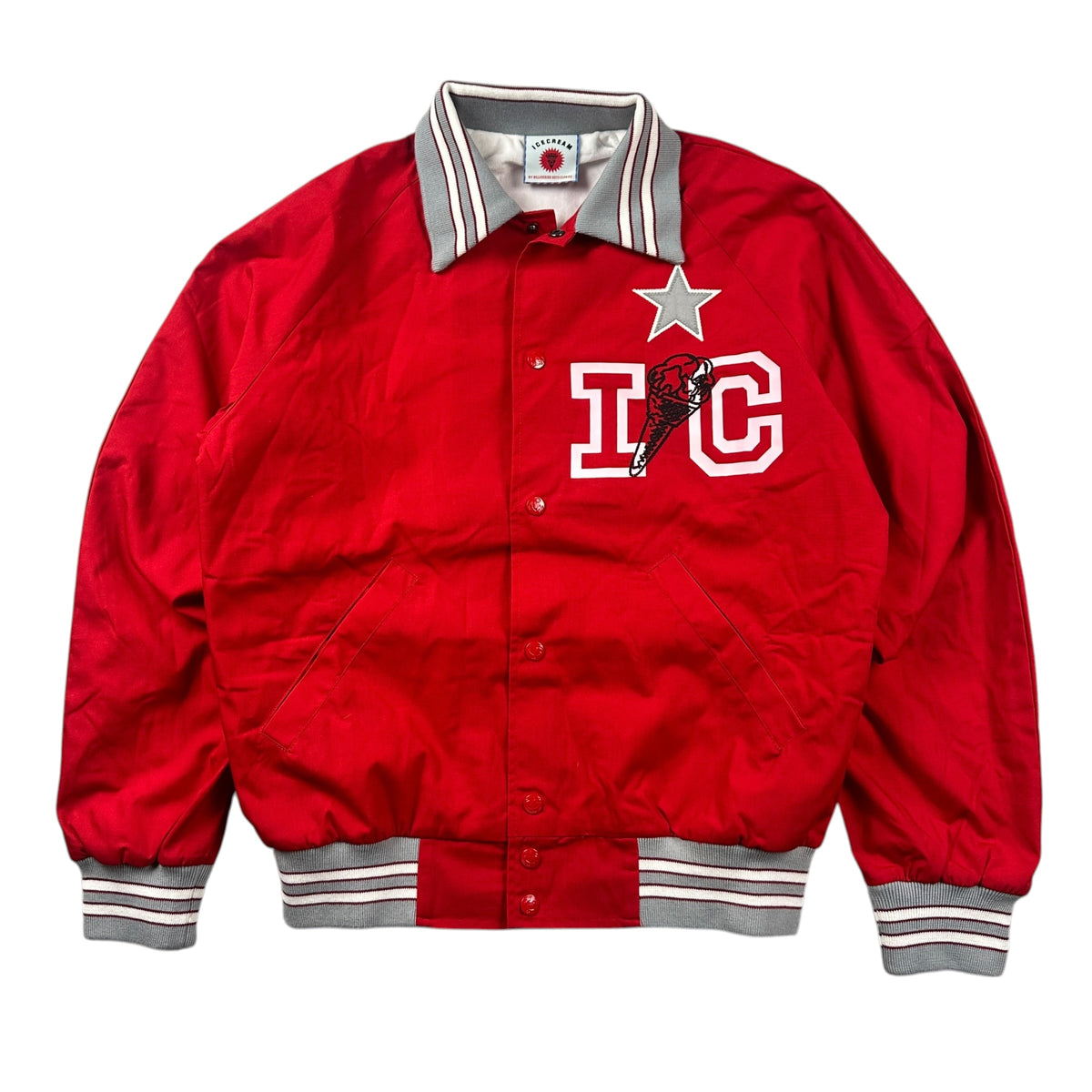 Billionaire Boys Club Ice-cream Europe Varsity Jacket Red