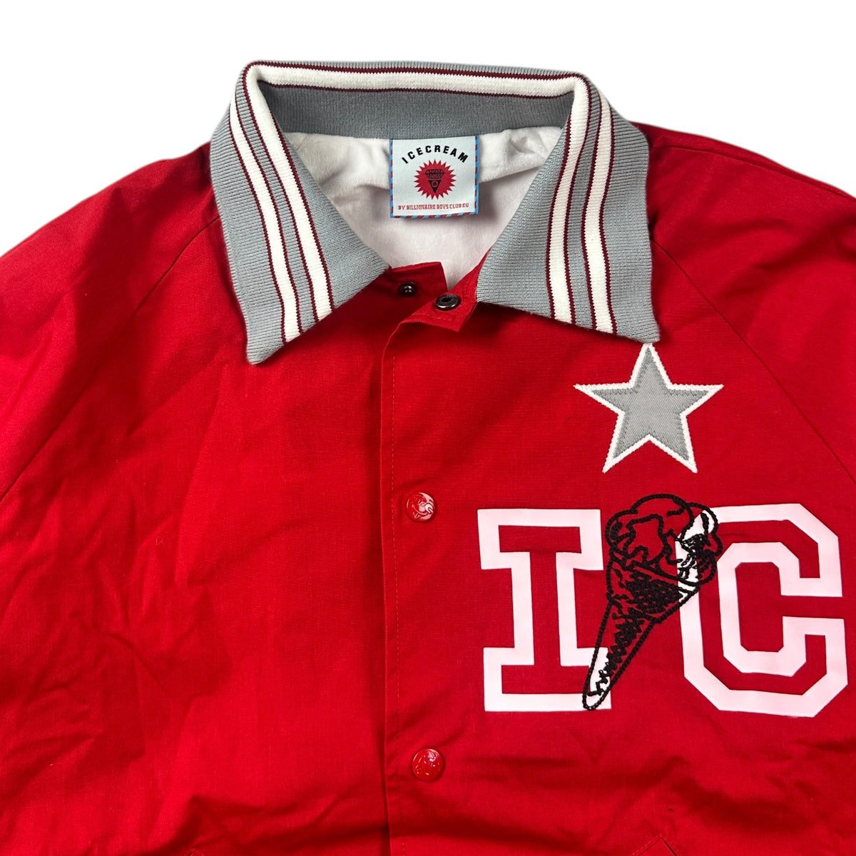 Billionaire Boys Club Ice-cream Europe Varsity Jacket Red