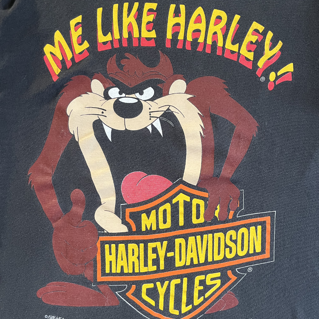 1992 Tazmanian Devil "Me Like Harley" T-Shirt