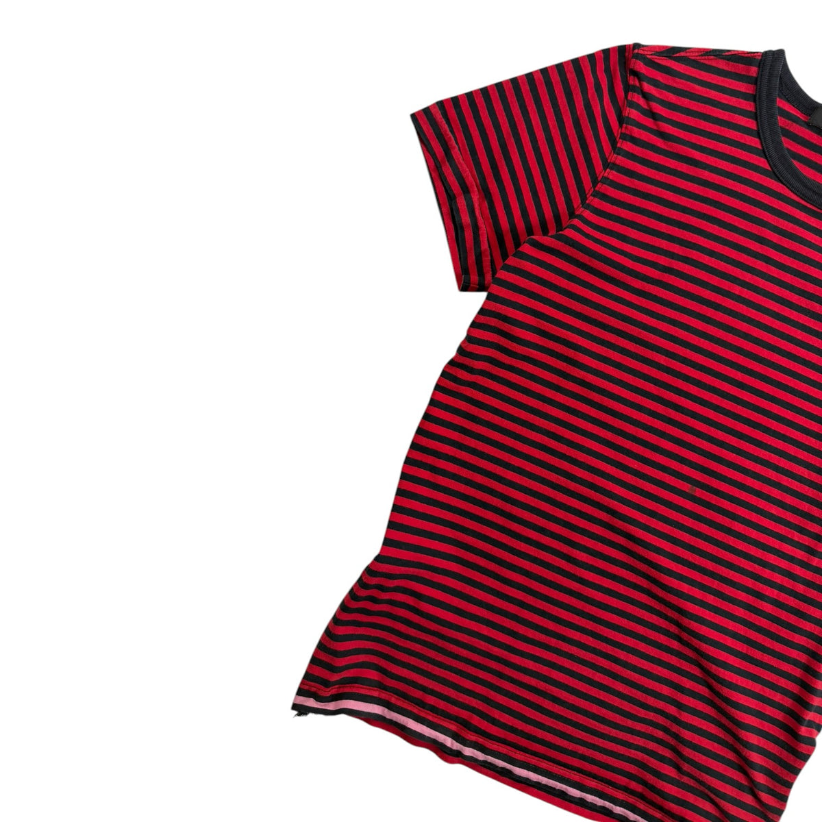 Mastermind Striped Zipper T-Shirt Red/Black