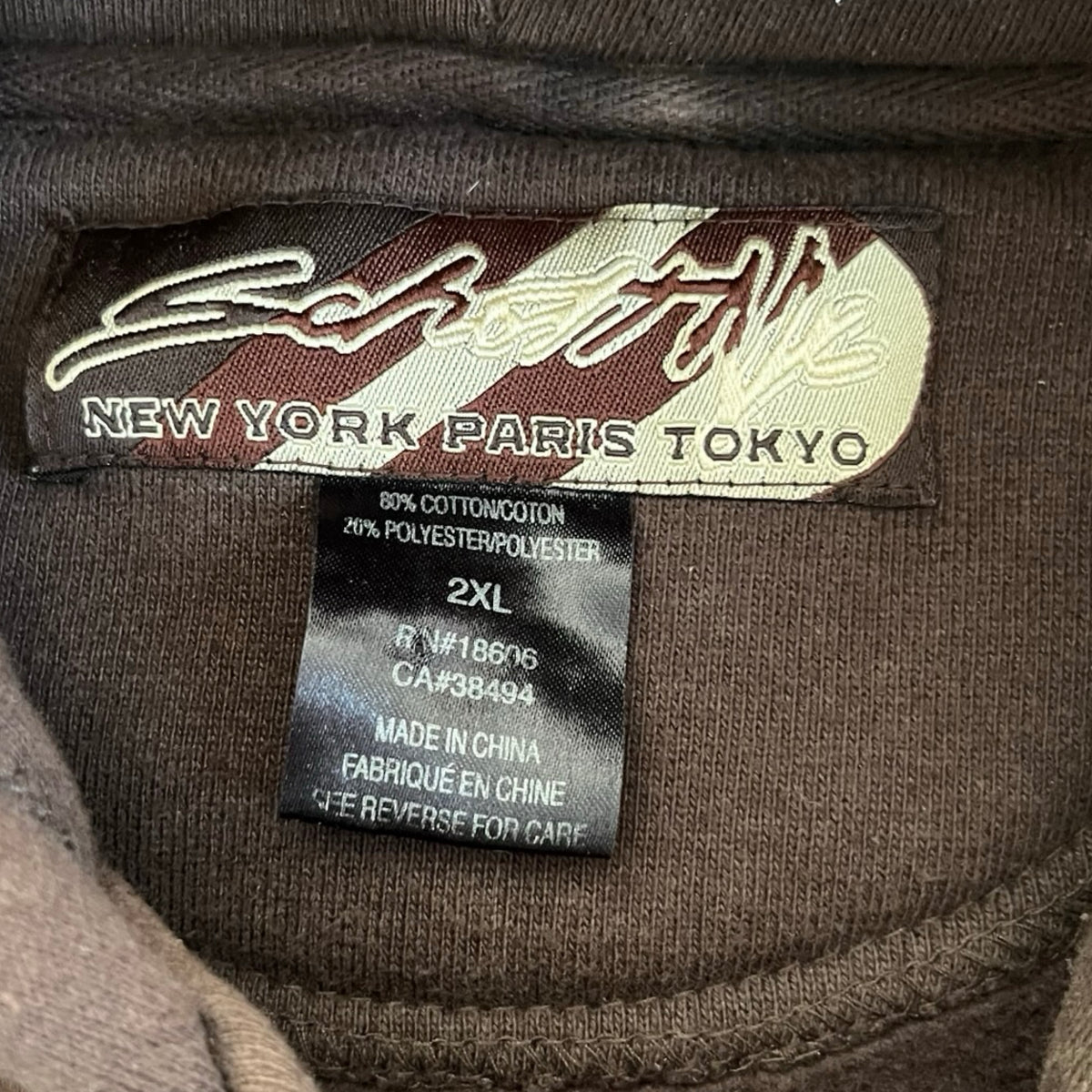 Vintage Schott NYC Heavyweight Zip Hoodie Brown
