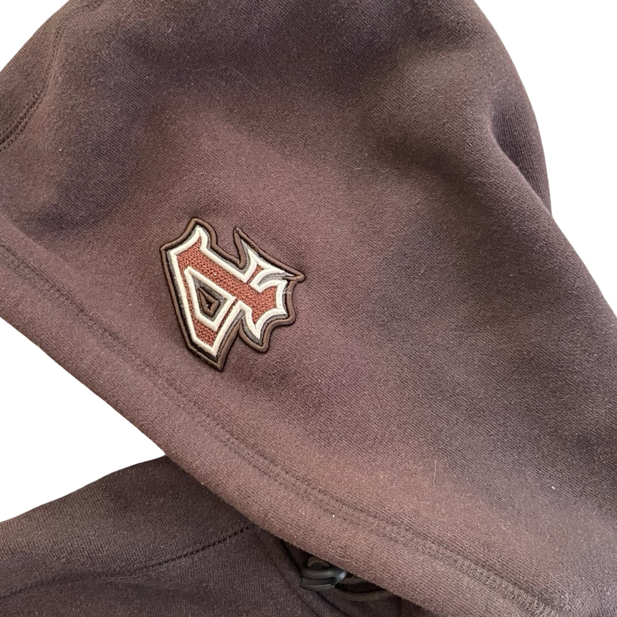 Vintage Schott NYC Heavyweight Zip Hoodie Brown