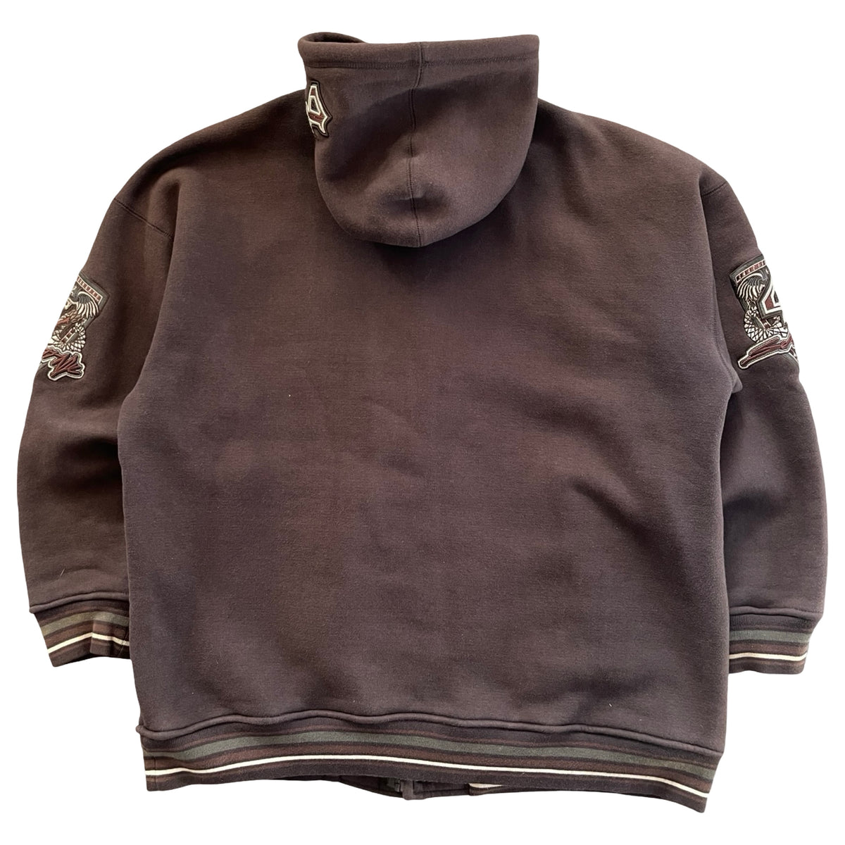 Vintage Schott NYC Heavyweight Zip Hoodie Brown