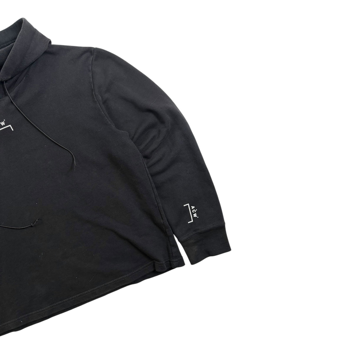 A-Cold-Wall Cotton Logo Print Hoodie Black