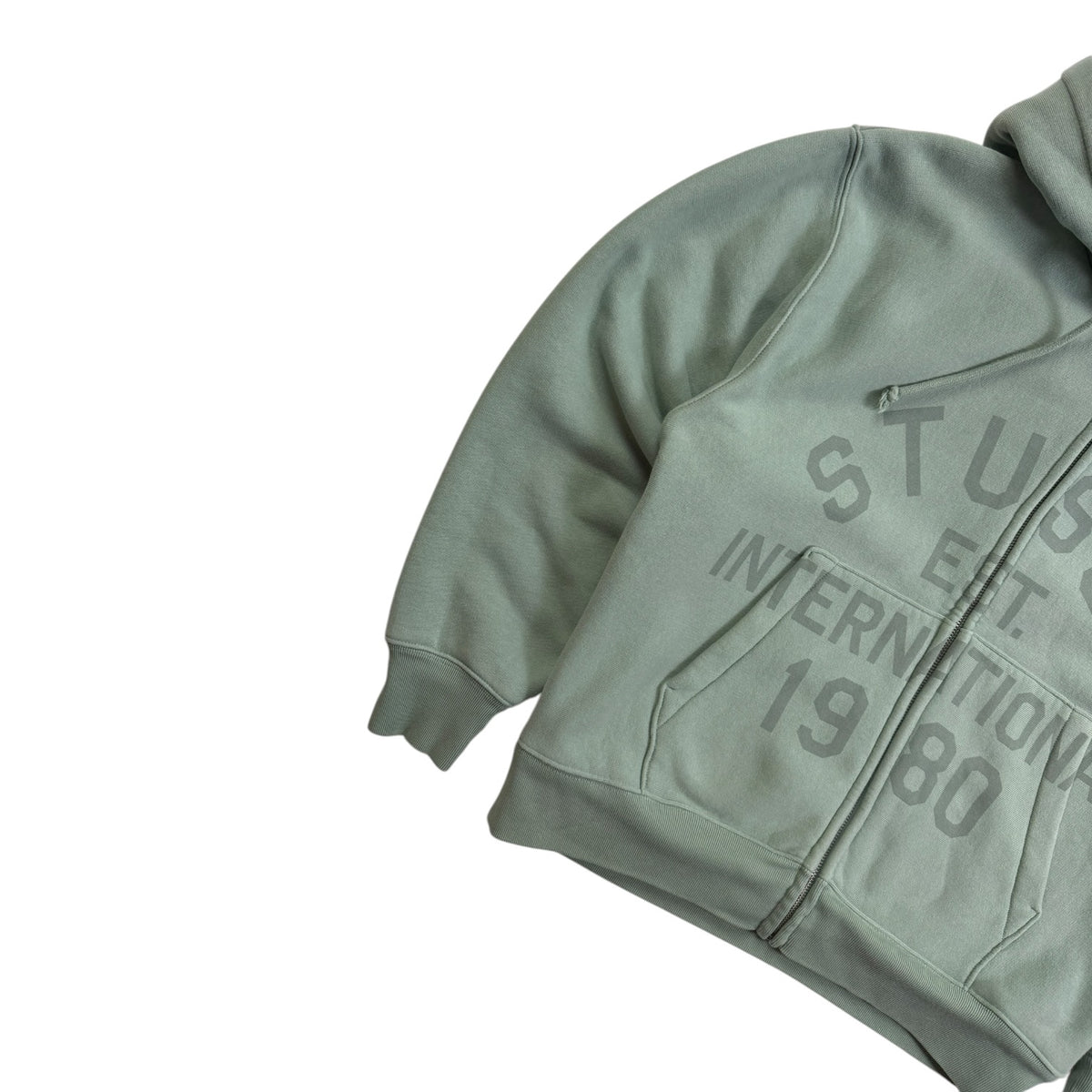 Stussy Established Zip Hoodie Mint