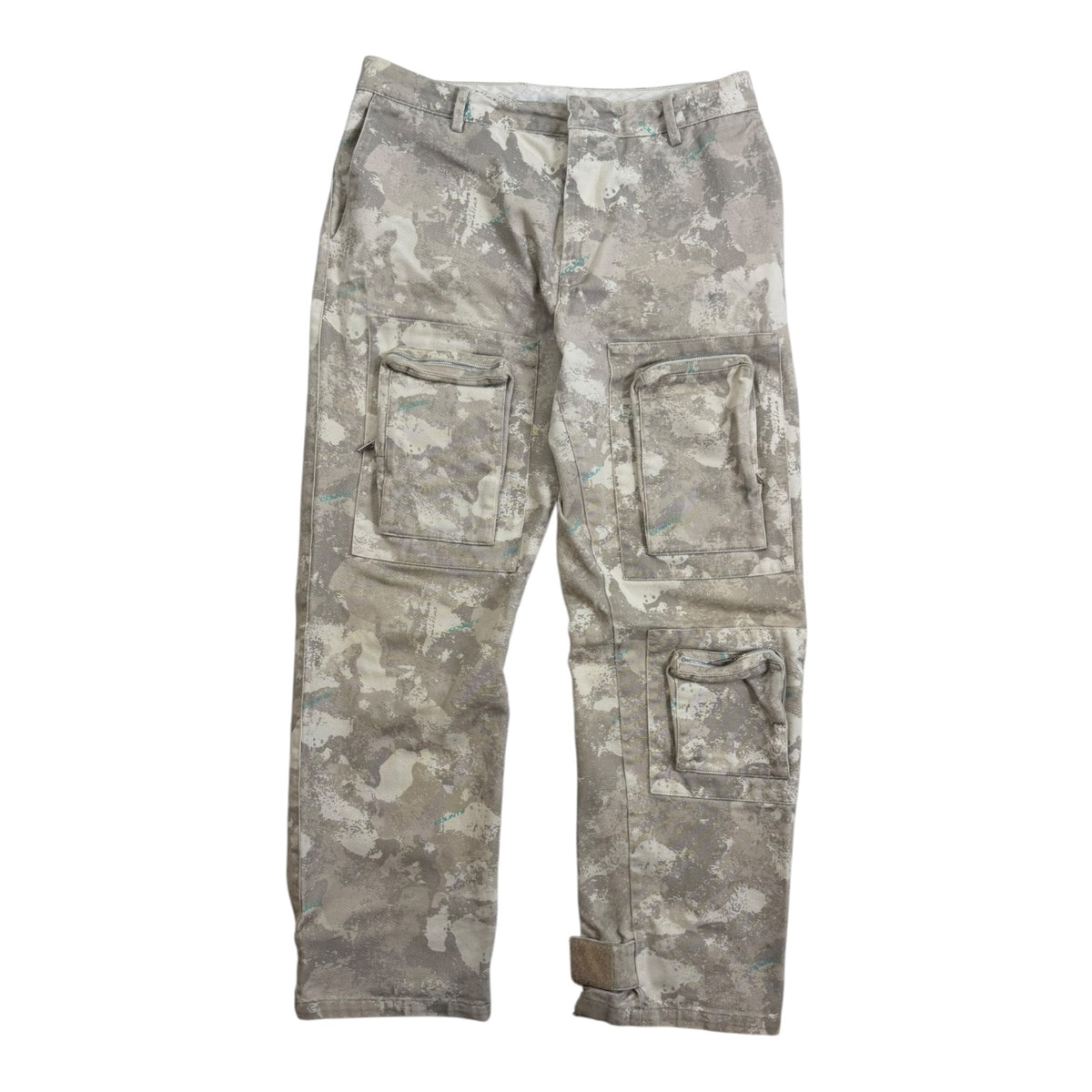 Marcelo Burlon Camo County Cotton Cargo Pants Beige