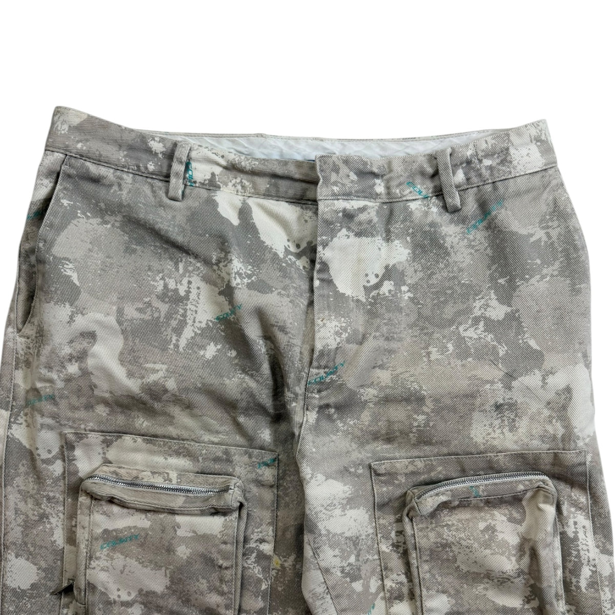 Marcelo Burlon Camo County Cotton Cargo Pants Beige
