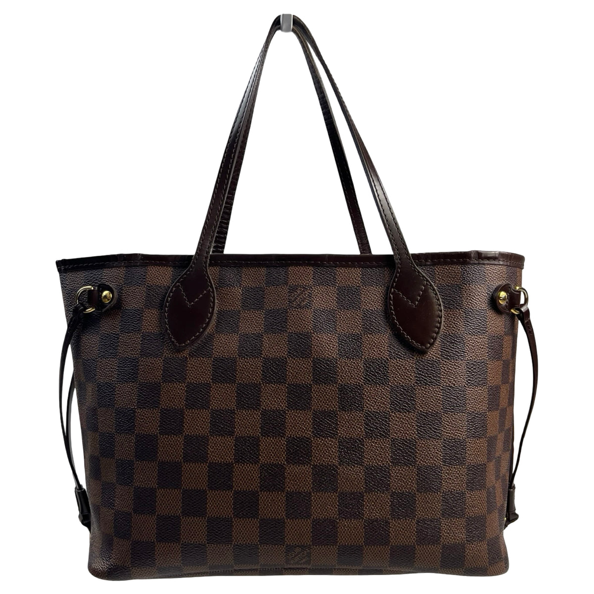 2009 Louis Vuitton Damier Eben Neverfull PM Tote Bag
