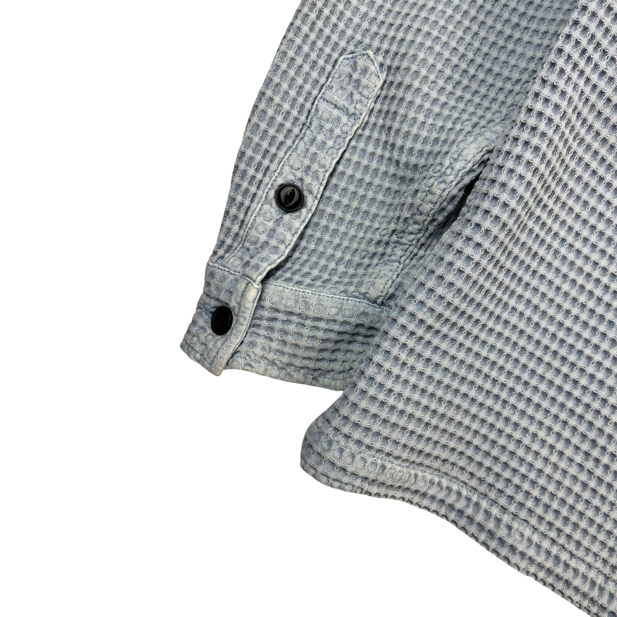 Brain Dead Waffle Button Front Shirt