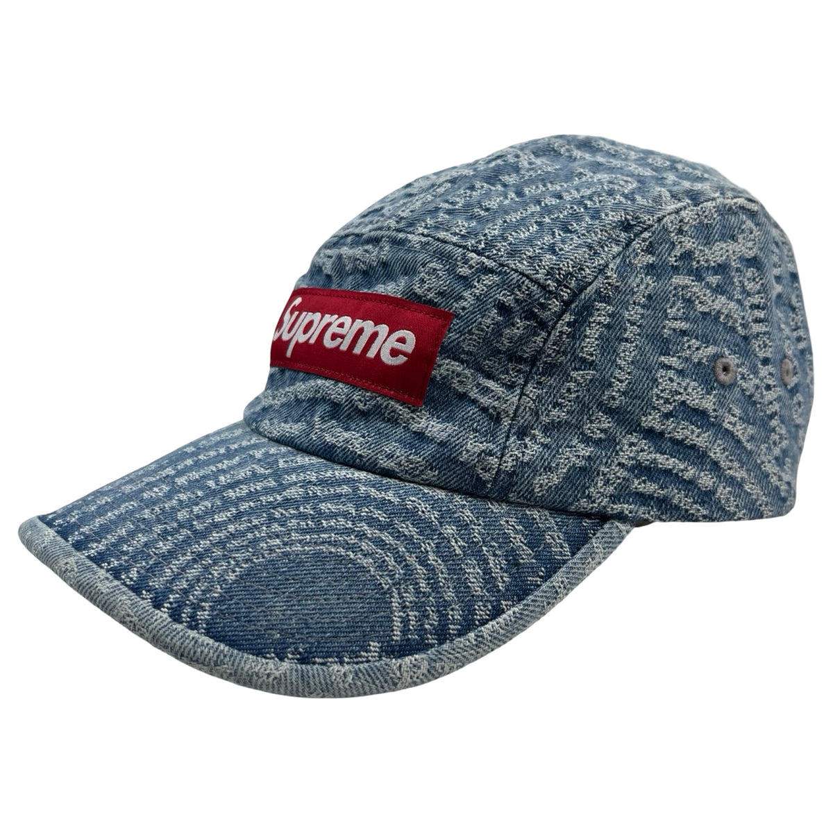 Supreme Circles Jacquard Denim Camp Hat FW21