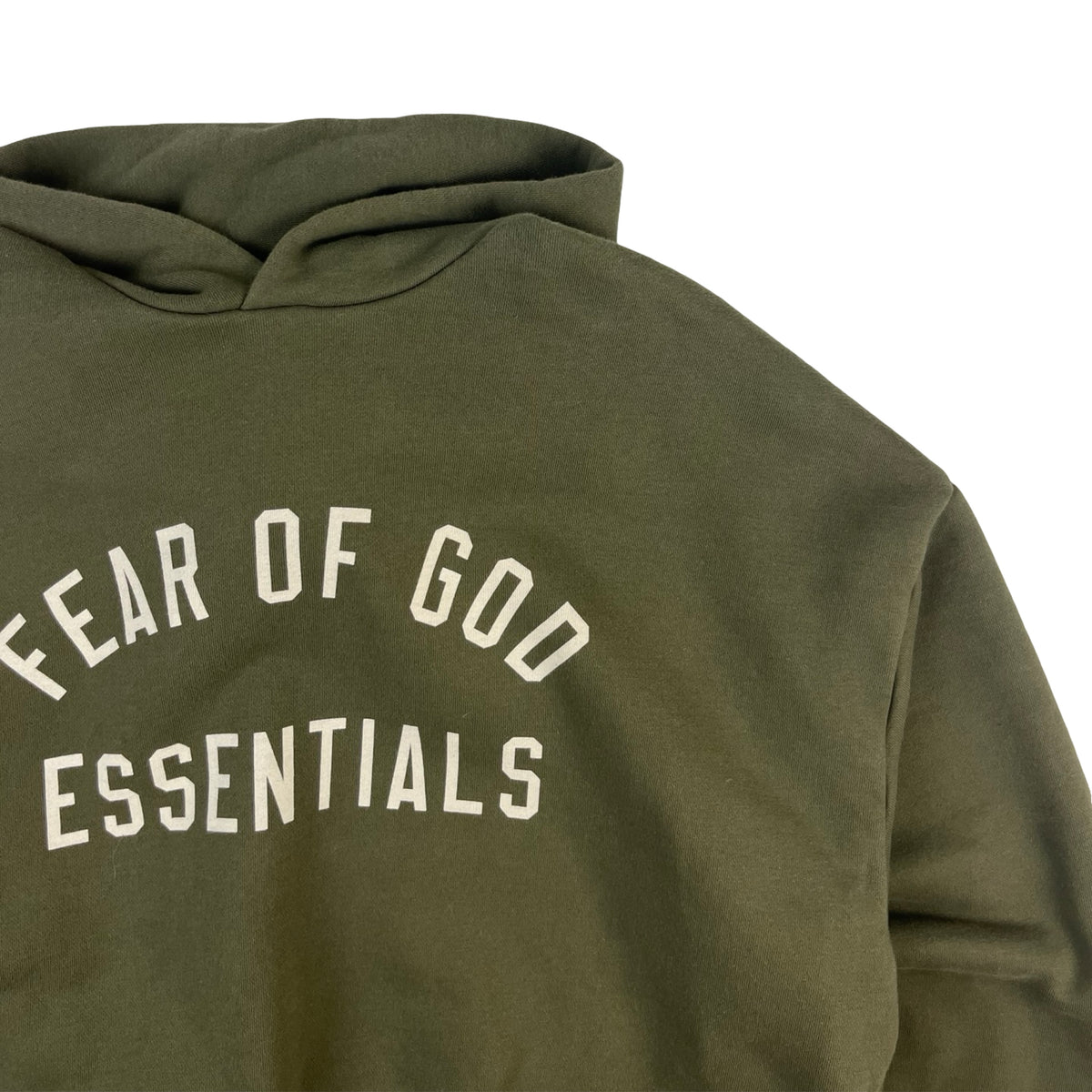 Fear Of God Essentials Fleece Hoodie Military