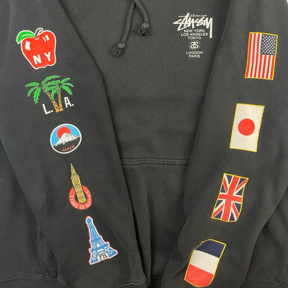 Vintage Stussy World Tour Hoodie