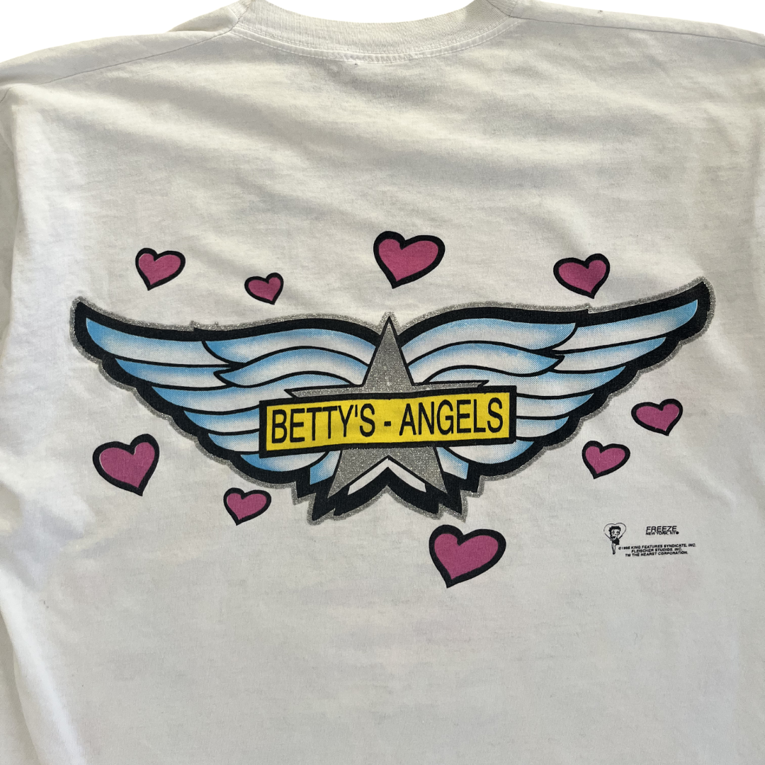 1994 Vtg Betty Boop “Betty’s Angels” Biker AOP Shirt